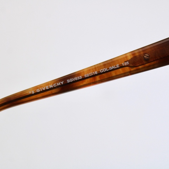 GIVENCHY SGV COL. 0ALE HAVANA BRONZE AUTHENTIC SUNGLASSES FRAMES - Picture 6 of 7